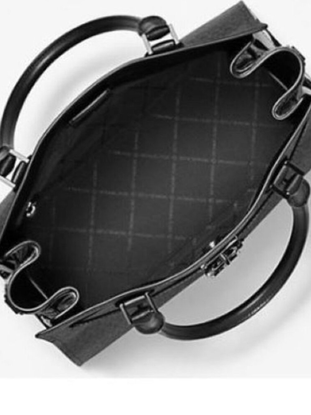 Michael Kors Medium Hamilton Signature Logo Satchel Zebra Print Handbag - Picture 4 of 10